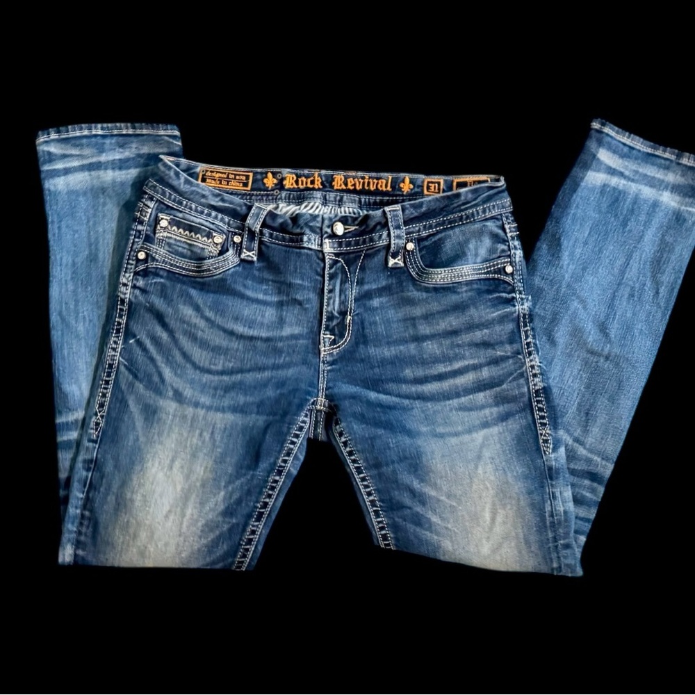 Rock Revival Flo Easy Skinny Jeans Size 31 - Picture 5 of 9
